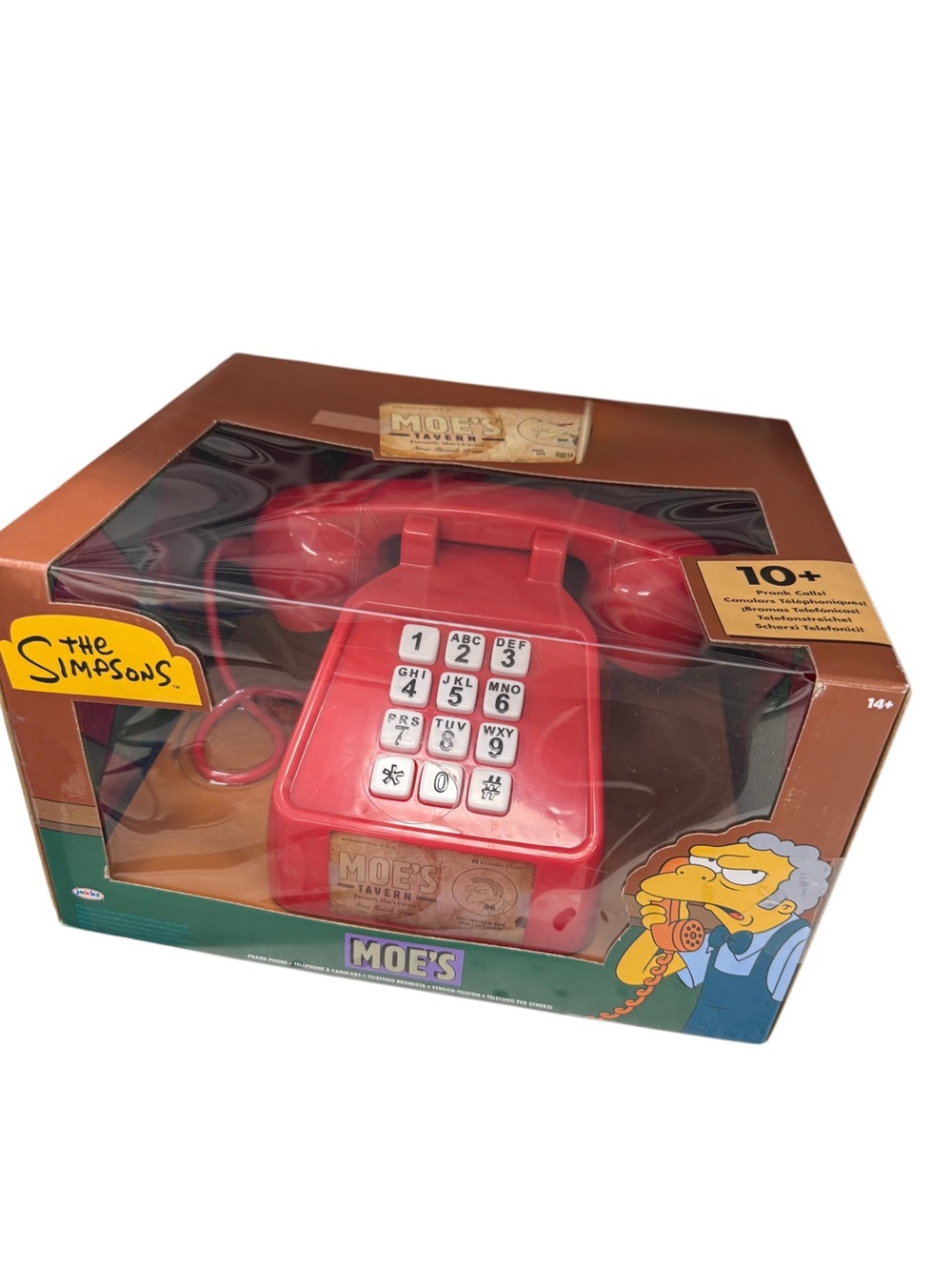 Brand new rare the simpsons Red Retro Toy Phone - Moe's Tavern 10+ prank calls